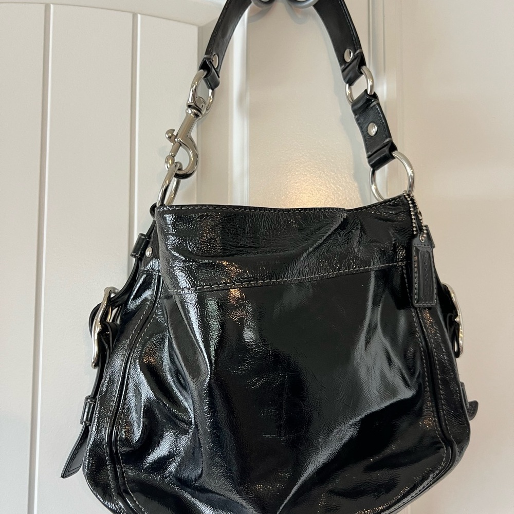Black Leather Shoulder Bag